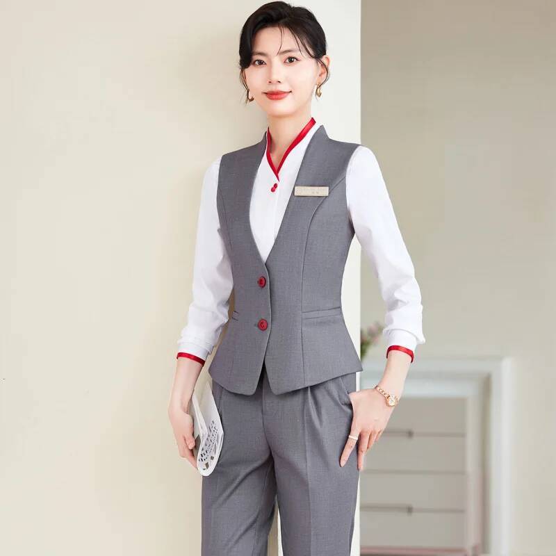 Women Formal Wear Business - ชุดสูททำงานไซส์ใหญ่พิเศษ 5XL สไตล์หรูหราสำหรับผู้หญิง ชุดทำงานมืออาชีพสำหรับสุภาพสตรี ชุดสัมภาษณ์งาน