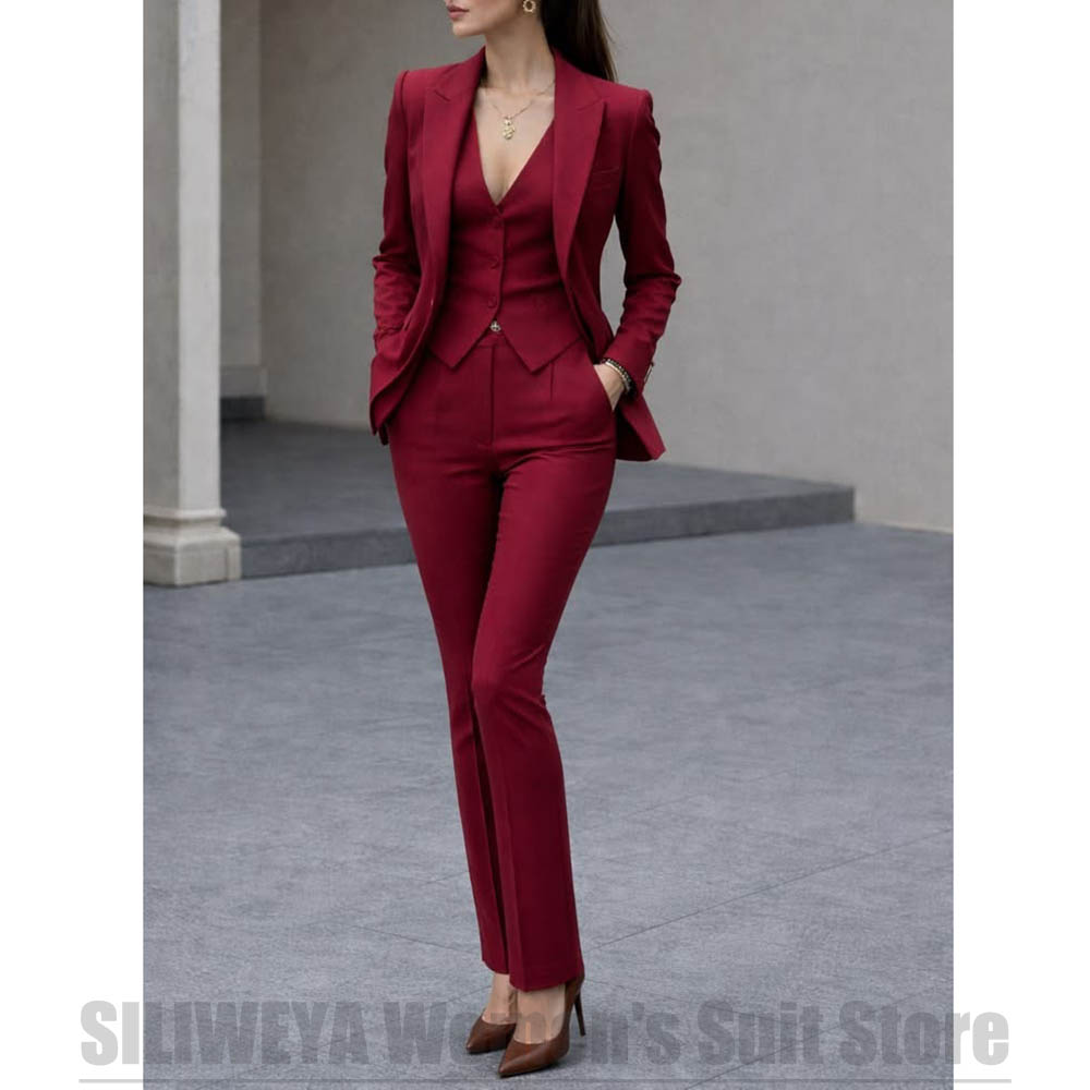 Women Formal Wear Business - ชุดสูทผู้หญิง 3 ชิ้น เสื้อเบลเซอร์ เสื้อกั๊ก กางเกง