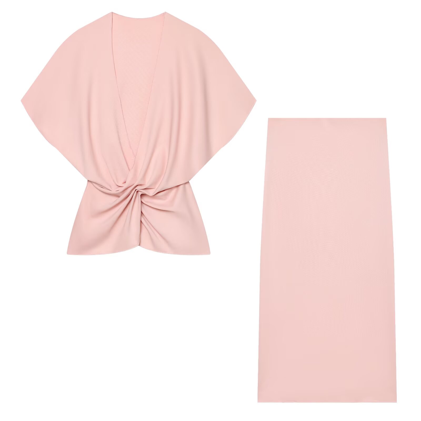 ชุดเซ็ตสองชิ้นสีชมพูสำหรับผู้ห - Formal Attire Woman บทวิจารณ์และราคา
