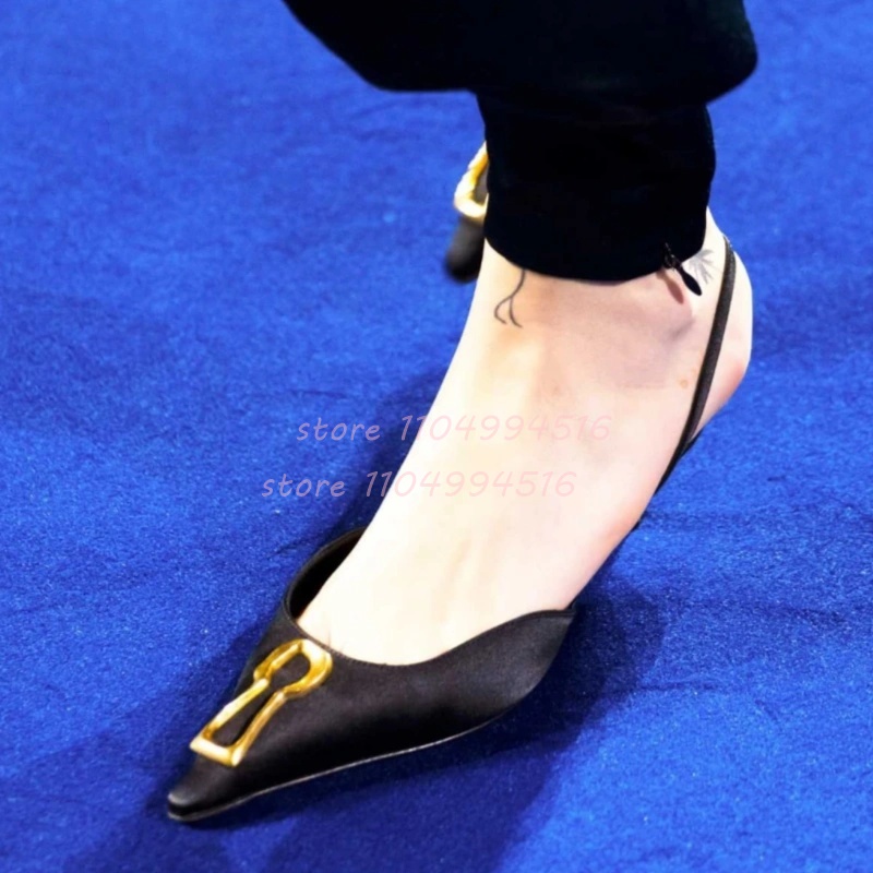 รองเท้าส้นสูงแบบสวม ส้นเข็ม ปล - Kitten Heel Women บทวิจารณ์และราคา