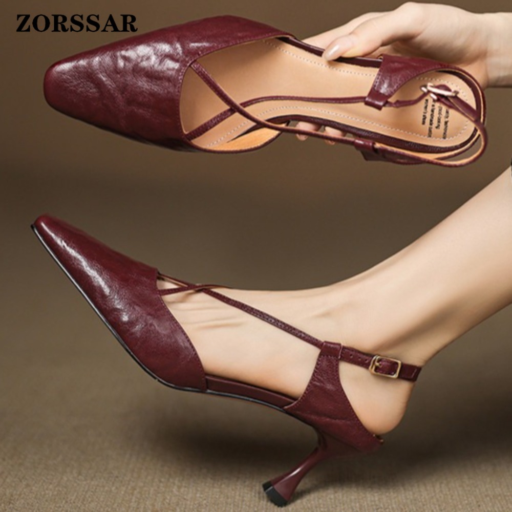 รองเท้าส้นเตี้ยแบบสวมเปิดส้นสำ - Kitten Heel Women บทวิจารณ์และราคา