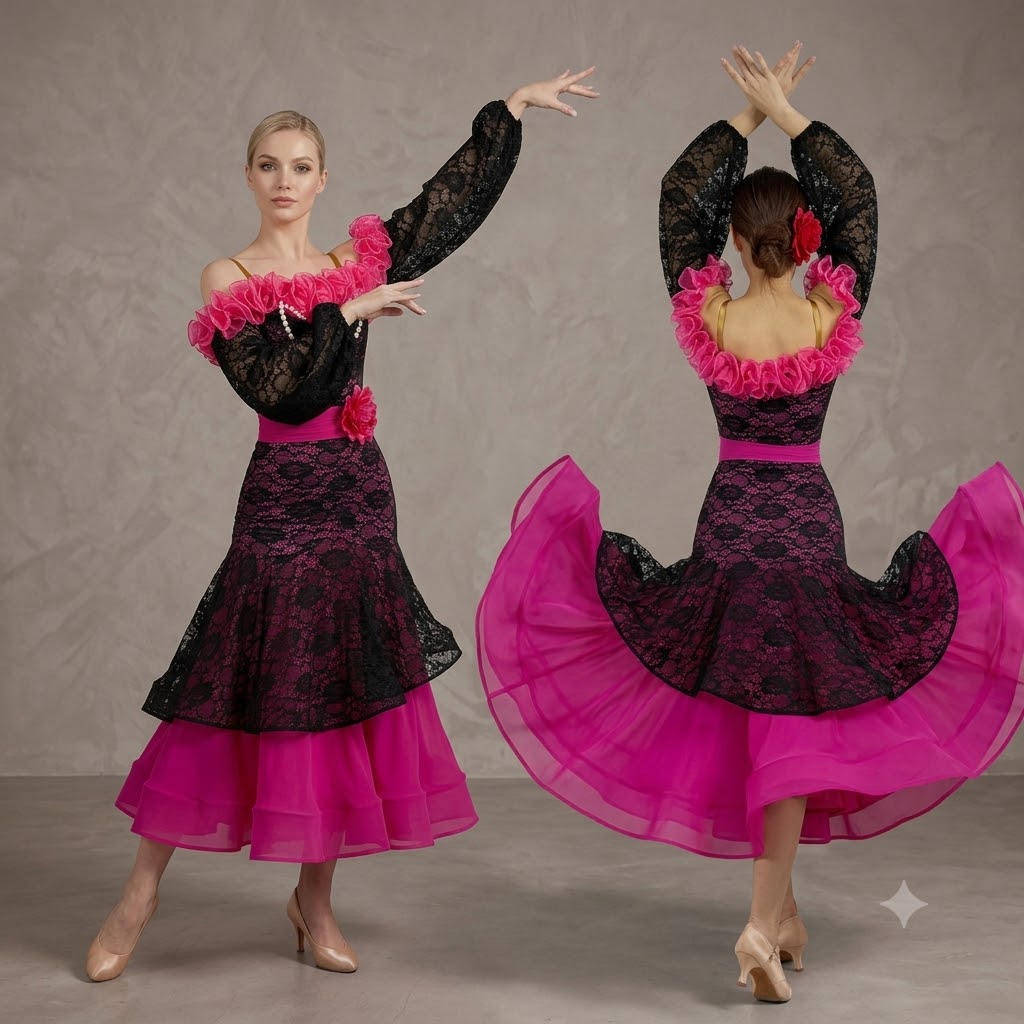 ชุดเต้นรำบอลรูมสีแดงกุหลาบสำหร - Women'S Red Formal Wear บทวิจารณ์และราคา