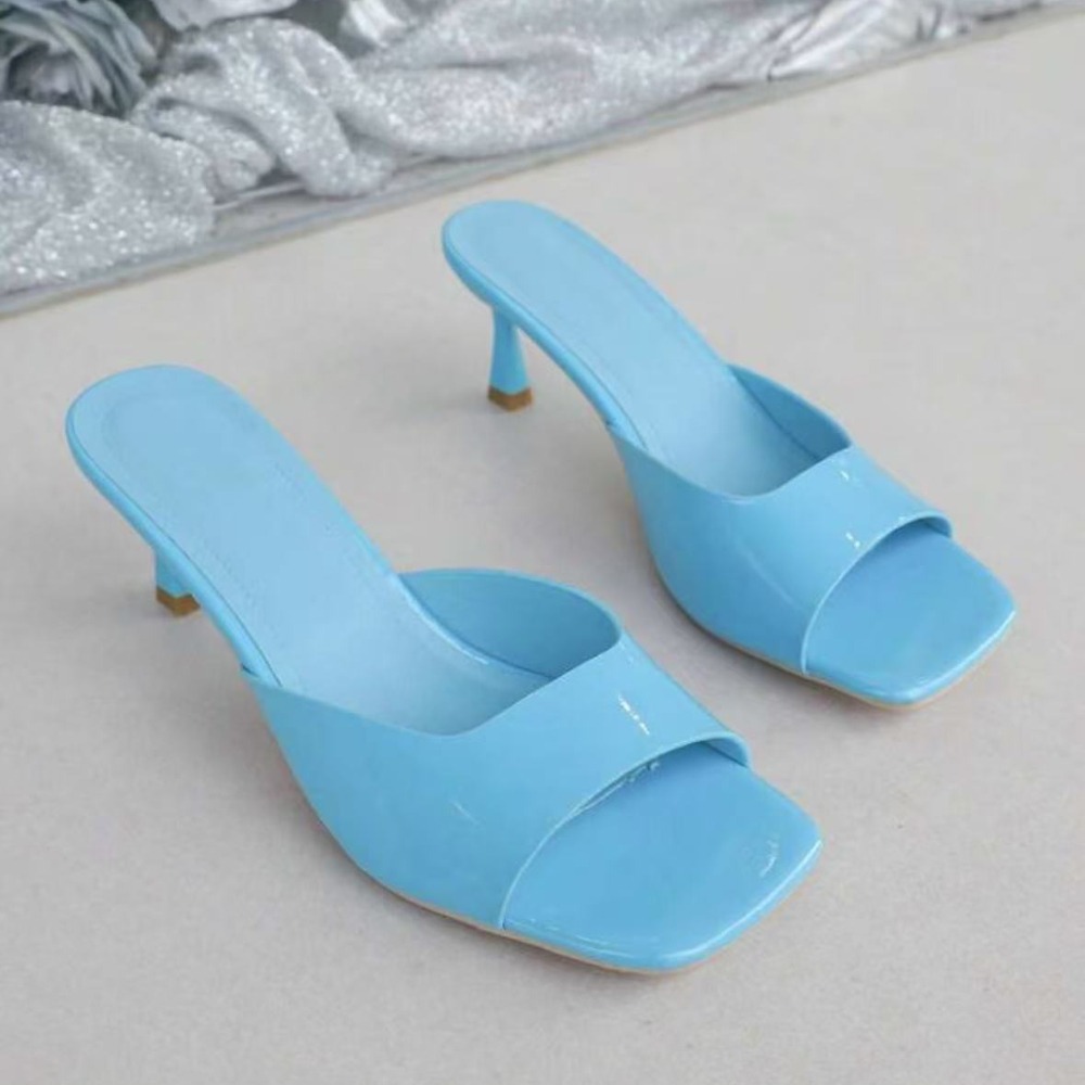 รองเท้าส้นสูงแบบเปิดหัวทรงปลา  - Kitten Heel Women บทวิจารณ์และราคา