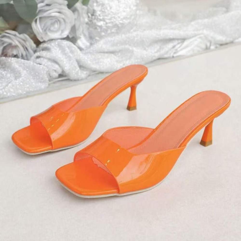 รองเท้าส้นสูงแบบเปิดหัวทรงปลา  - Kitten Heel Women บทวิจารณ์และราคา