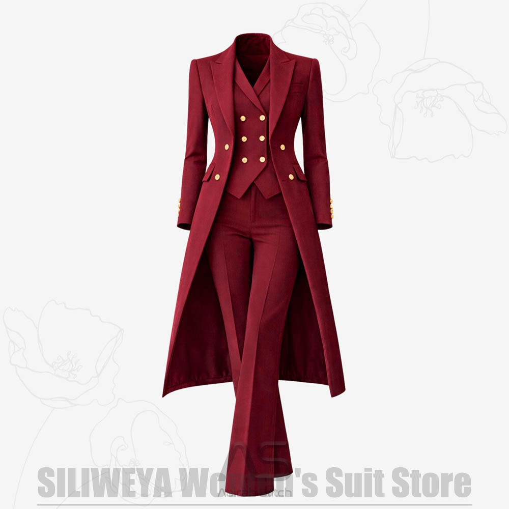 ชุดสูทผู้หญิง 3 ชิ้น แบบกระดุม - Women Luxury Formal Wear บทวิจารณ์และราคา