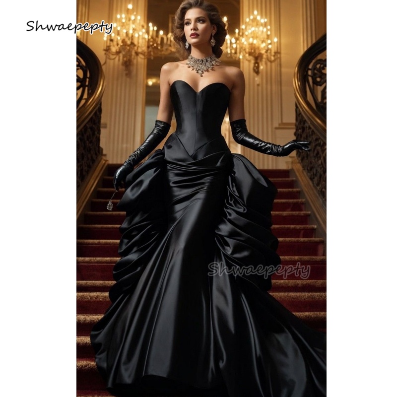 Ruched Vintage Victorian Merma - Women'S Gothic Formal Wear บทวิจารณ์และราคา