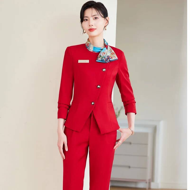 ชุดกางเกงสูทสไตล์หรูหราสำหรับผ - Women Formal Wear Business บทวิจารณ์และราคา