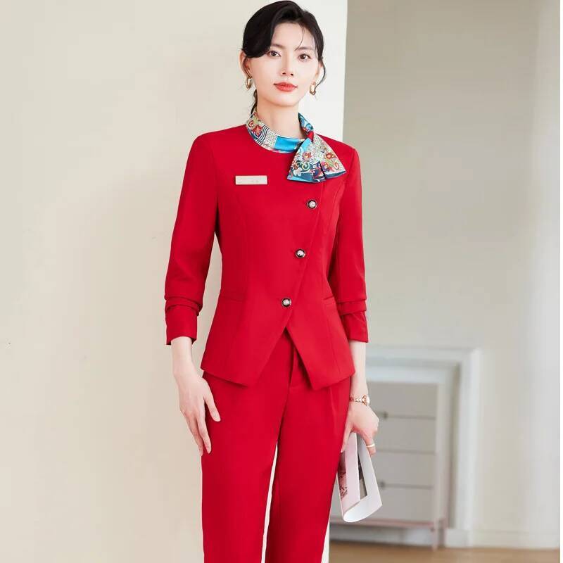 ชุดกางเกงสูทสไตล์หรูหราสำหรับผ - Women Formal Wear Business บทวิจารณ์และราคา