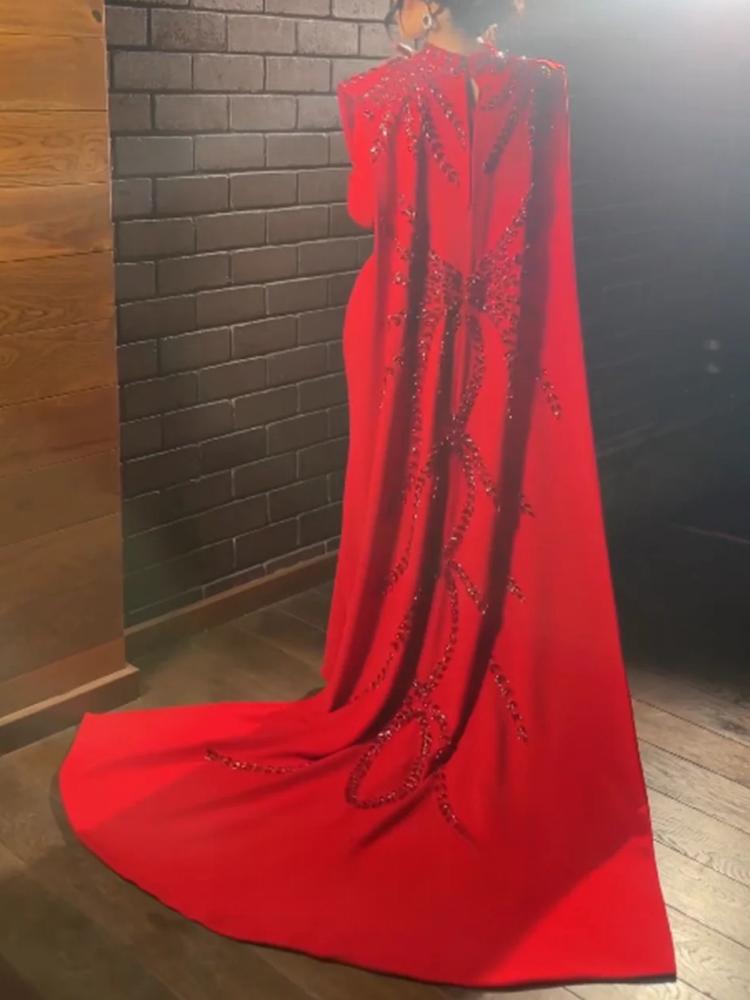 ชุดราตรียาวสีแดงแบบมุสลิมอาหรั - Women'S Red Formal Wear บทวิจารณ์และราคา