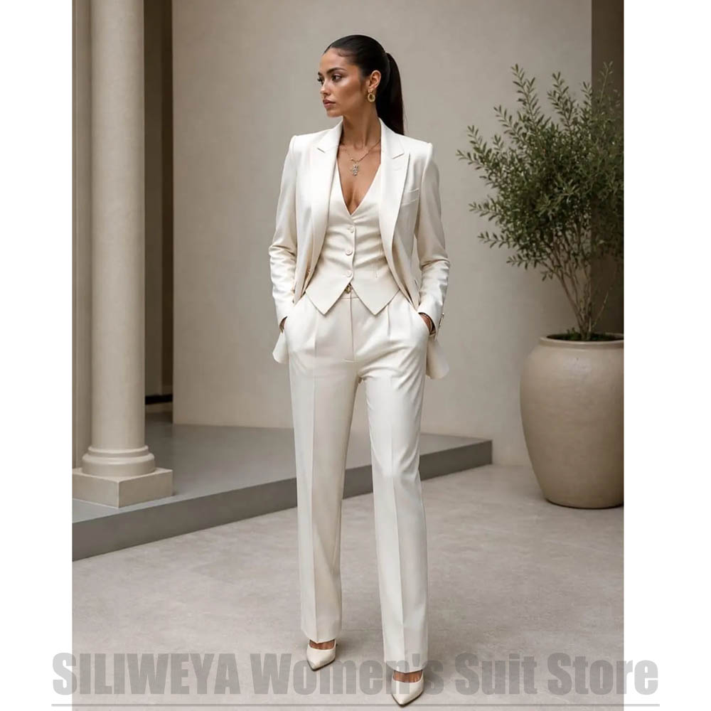 ชุดสูทผู้หญิง 3 ชิ้น เสื้อเบลเ - Women Formal Wear Business บทวิจารณ์และราคา